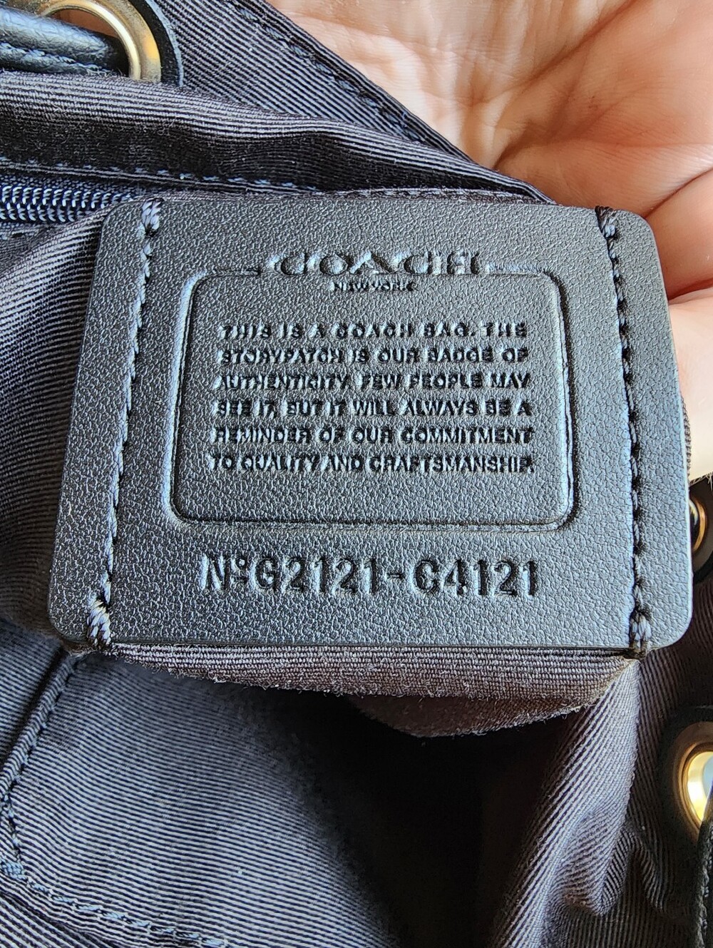 Coach Mini Pennie Black Leather Back Pack, EUC, 2021, $328 MSRP - Picture 5 of 6